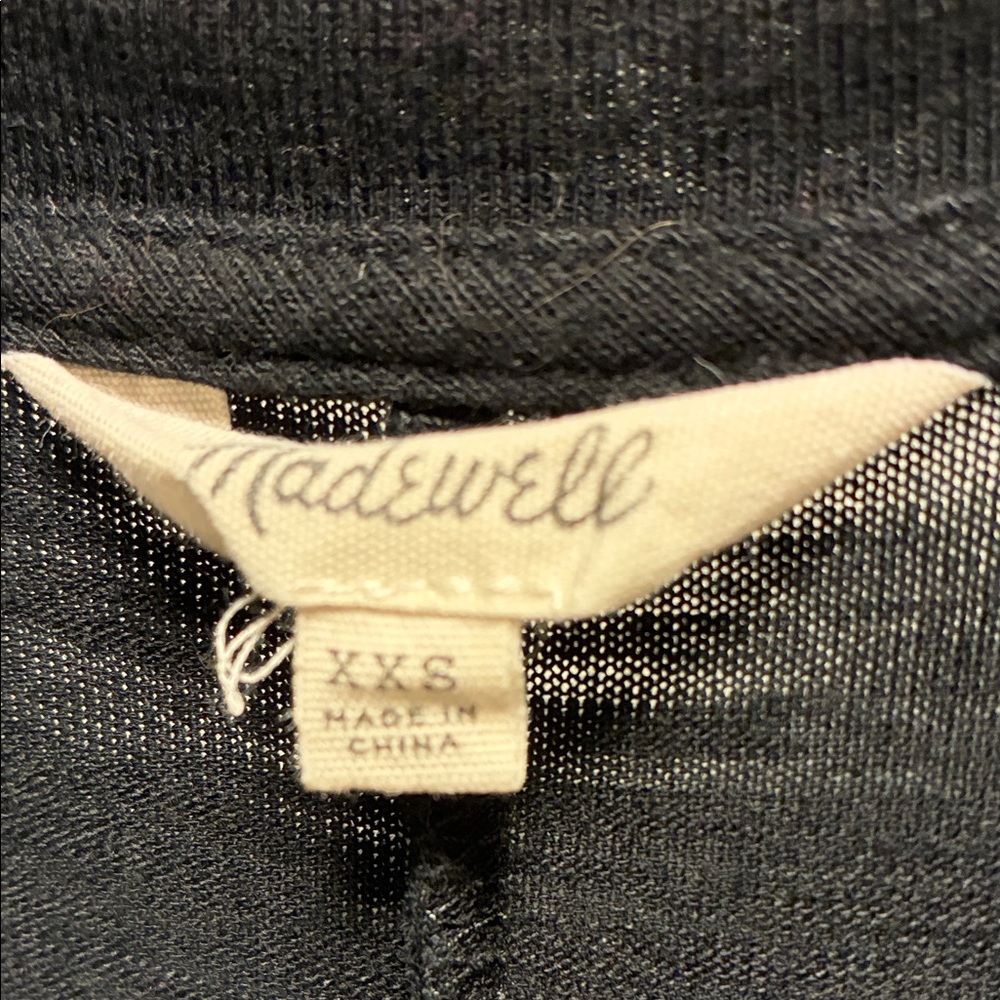 Madewell Black Cap-Sleeve Dress Size XXS - Picture 2 of 5